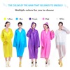 AIDEGER EVA Rain Ponchos for Adults, 2 Pack Reusable Raincoats