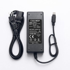 CSGLWDP 6-Pin DIN AC/DC Adapter for I/O Magic GigaBank 320gb 3.5" External Hard Drive HD HDD 5VDC / 12VDC 1.5A-2A 6-Prong Power Supply Cord Cable PS Battery Charger Mains