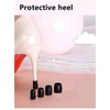 8 Pairs Heel Protectors for Shoes White and Black,Non-Slip Heel