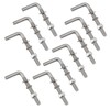 (10 Pieces) M5x150mm L Shaped Threaded Bolt Kits 304 Stainless