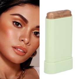 Resaltador en Barra 2 en 1, Multiusos, Resaltador, Sombra, Contorno de Larga Duración, para Maquillaje para Esculpir el Rostro (4#resplandor de playa)