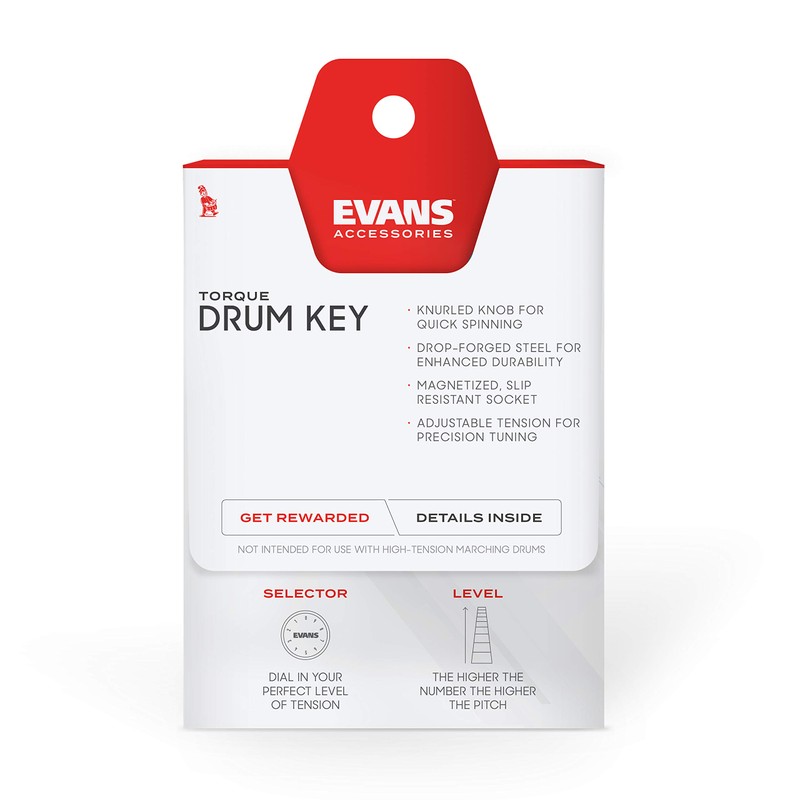 Evans Torque Key - Drum Key Tuner - Magnetic Drum
