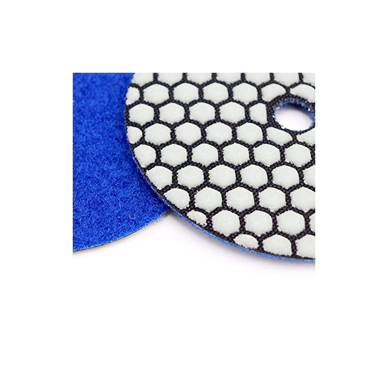 DT-DIATOOL Dry Diamond Polishing Pads 4 Inch/100mm 8PC #50 for