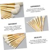 PACKOVE 10Pcs Marble Pattern Makeup Brushes Professional Face Powder Foundation