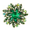 Clearine Marquise Austrian Crystal Rhinestone Elegant Flower Brooch for Women