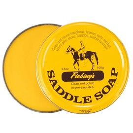 Fiebing’s Saddle Soap 100 g (3.5 oz) – Limpiador y Acondicionador para Cuero – Limpia y Pule en un Paso – Para Zapatos, Bolsos, Sillas de Montar y Artículos de Piel