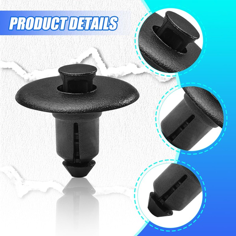 10PCS Car Tailgate Molding Cap Spoiler, Vehicle Molding Spoiler Cap