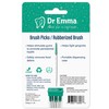 Dr. Emma Brush Picks Rubberized Mint Brush Picks, 2 Packs,
