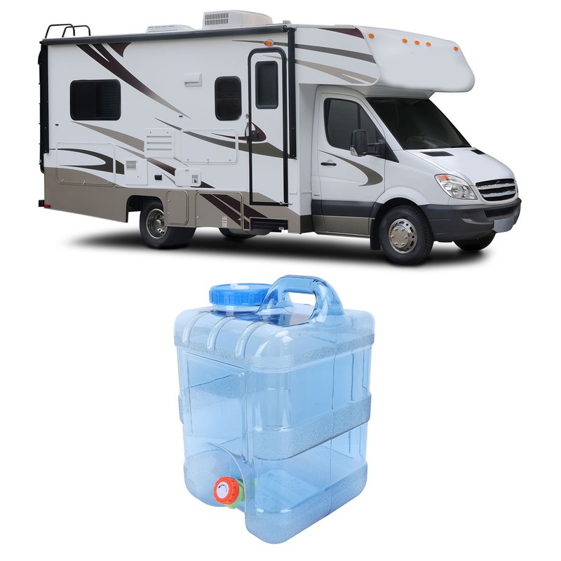 15L RV Water Tank Food Grade PC Portable Transparent Fresh