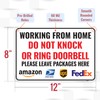1PC Deliveries Please Ring Doorbell Sign, 12 x 8 Inches