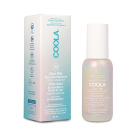 COOLA Clear Skin Oil-Free Face Moisturiser with SPF 30, Oil-Free Face Moisturiser SPF 50, 33 ml