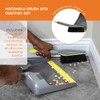 Casabella Wayclean Handheld Angled, Medium, Gray Dustpan and Brush Set,