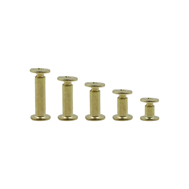 80 Set Chicago Binding Screws Brass Binding Screws Binding Screws