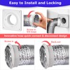 Senshare Dryer Vent Connector Kit, Dryer Vent Wall Plate with
