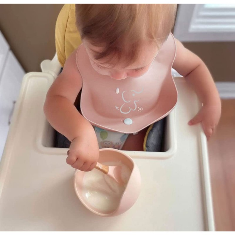 PAPU BABY Set de Comida - 1 Babero, 1 Vaso