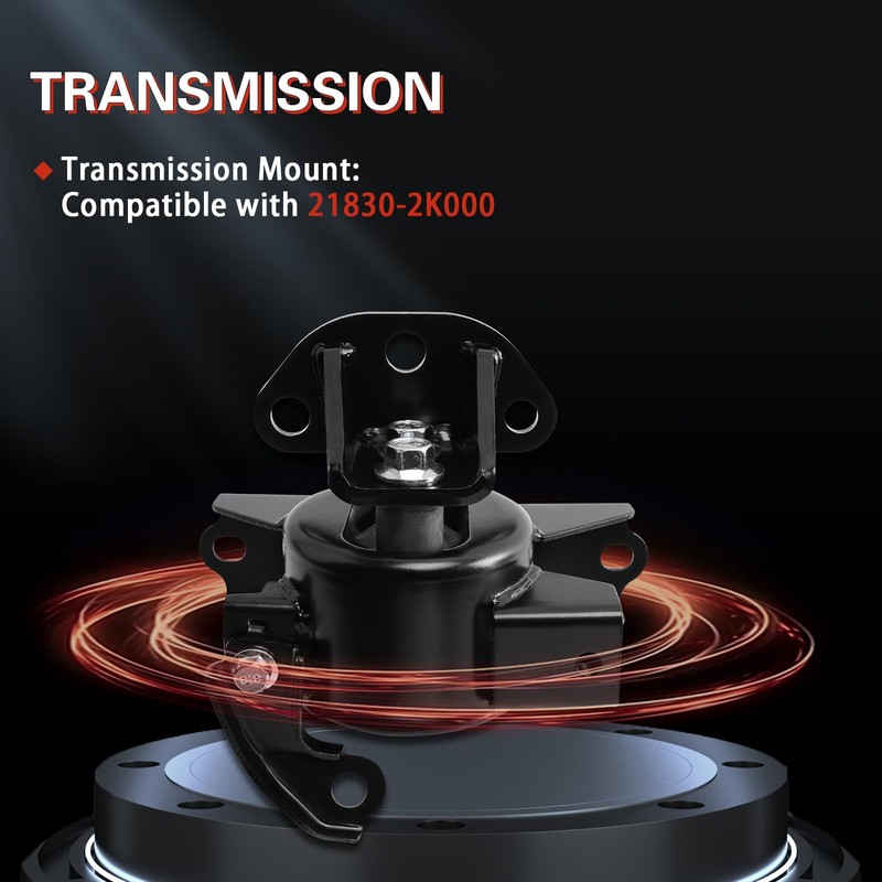 QRYIPPDM Engine Motor & Transmission Mount Compatible with 2010 2011