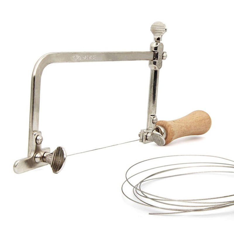 SUBRILLI Coping Saw Steel Frame with Diameter 1mm Diamond Wire