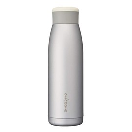 Doshisha OZFF420SV Furufuru Bottle, 14.2 fl oz (420 ml), ON℃ZONE (Ondo Zone), Silver