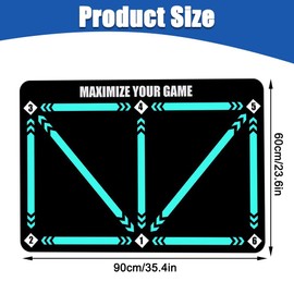 Kinfezlon Football Mat – Football Mat Training Ball Control, Football Training Accessories, Gym Mat Children's Football Mat