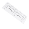 100PCS Eyebrow Ruler Stencils Clear Scale Transparent Adhesive Eyebrow Designer