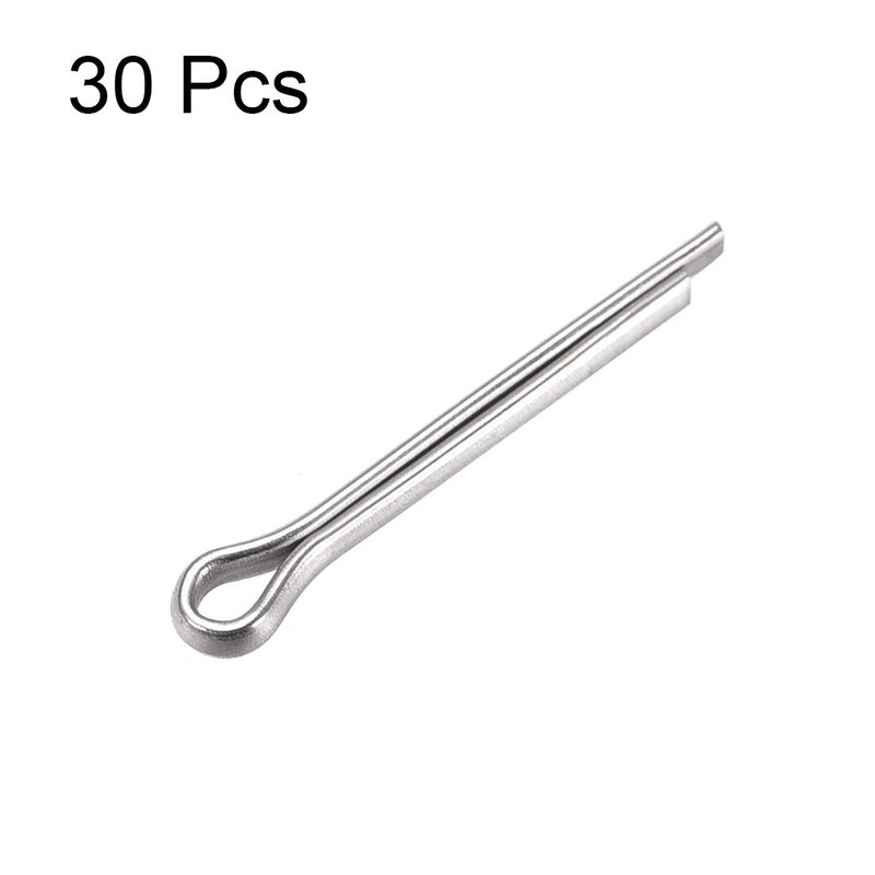 sourcing map Split Cotter Pin - 2mm x 16mm 304