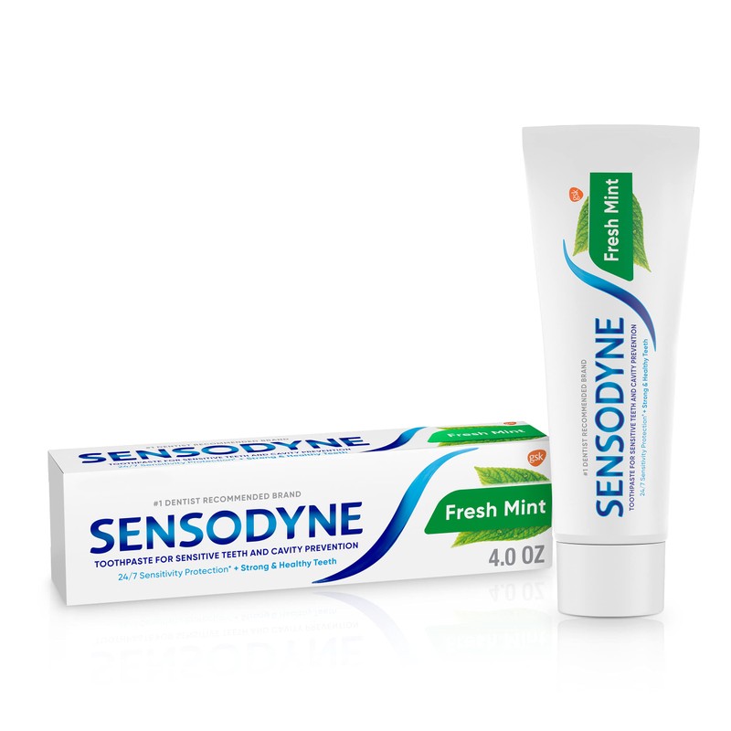 Sensodyne Fresh Mint Cavity Prevention and Sensitivity Relief Toothpaste, Sensitive