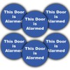 6-Pack - This Door Is Alarmed Vinyl Stickers - 85mm