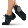 Sansha V931 Jazz Dance Sneakers, Suede, Suede Sole, Scats, Black