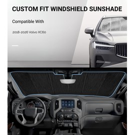 Pigenius Windshield Sunshade for Volvo XC60 2018-2026 Front Window Sun Shade - AstraGuard