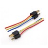 uxcell 4pcs H4 Headlight Bulb Socket Male Wire Harness Cable