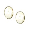 Jewelry Shop M e0101 Pearl, Oval Simple Earrings, Pearl