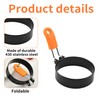 Pack of 2 fried egg moulds, pancake moulds, fried egg