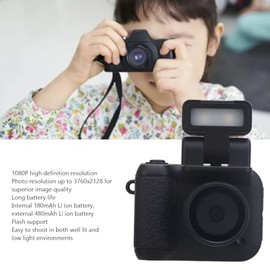Zunate Small Camera with 1.44inch Display, 1080P HD Retro Mini Digital SLR Camera with Flashlight, Mini Video Recorder Small Compact Camera