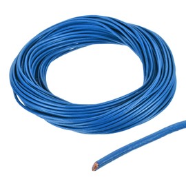 DMiotech 2mm Blue Leather Cord, 20m(22 Yards) Round Leather Rope Lace Leather Strings for Crafting Necklace Bracelet Beading Jewelry Making DIY Projects