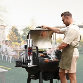 EUTRKei Cold Smoke Generator for Traeger Smoker Grill, Cordless Electric Smoke Tube with Air Pump, Cold Smoking for Cheese - Continuous Billowing Smoke, Men Gifts, for Tailgating, Backyard, Party