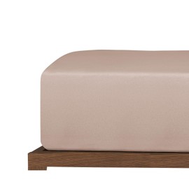 Uncover by Schiesser New Jersey Fitted Sheet 180 x 200 cm Taupe