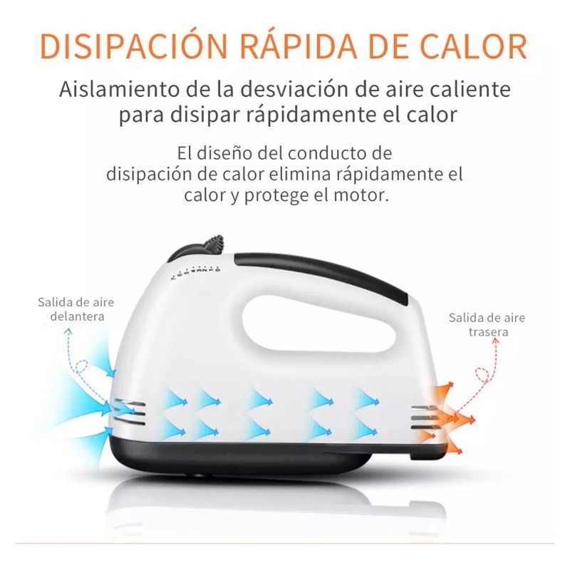HuaRong Batidora Eléctrica 7 Velocidades Para Cocina 3 En 1