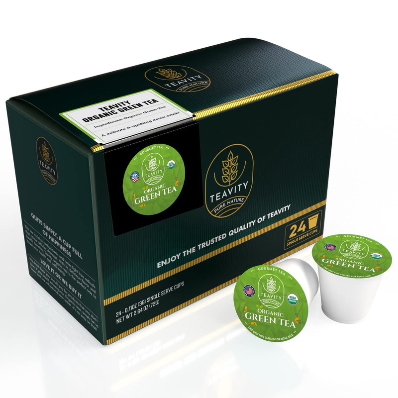 Organic Green Tea Pods for Keurig - Unsweetened Green Tea
