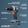 SENIX 20V Max 1/2-Inch Brushless Drill Driver, 45 ft-lbs Torque,