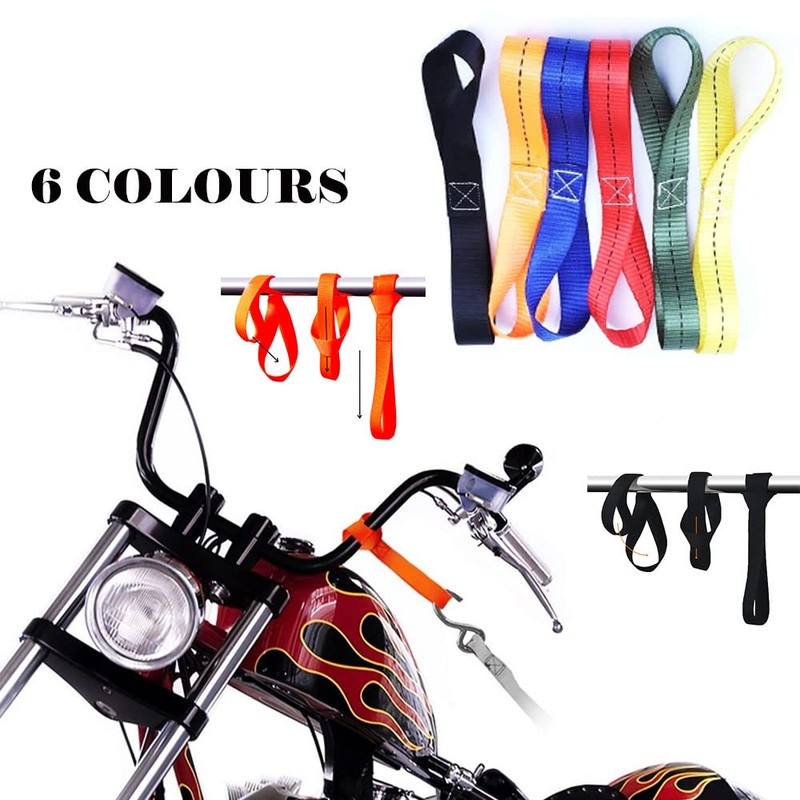 6 Pack Fastening Loops 25x400mm Soft Loop Tie Down Strap