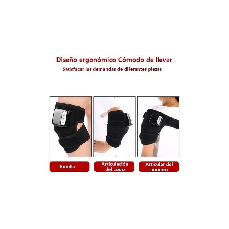 Rodillera Eléctrica Con Masaje Vibración Térmico 3 En 1