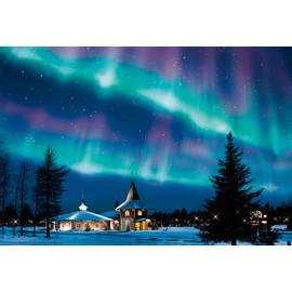 Epoch Company 300 Piece Jigsaw Puzzle of Sparkling Aurora Night - Finland (26x38cm)