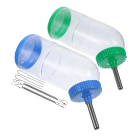 GANAZONO 2 Pack Guinea Pig Pet Drinking Fountain Leakproof Water Easy to Random Color