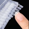 Nail Tips, 240 Pieces, 15 Sizes Set, Clear, Sanded, Nails,