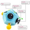 12 Side Fidget Cube,Fidget Toys Cube Relief Stress and Anxiety