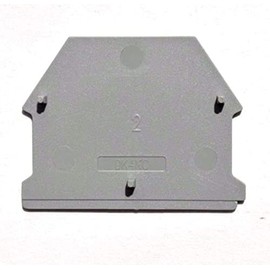 ICI Dinkle DK4NC-BR DIN Rail Terminal Block End Cover for DK2.5N-BR DK4N-BR Brown, Pack of 10