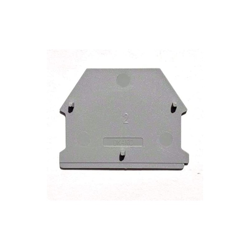 ICI Dinkle DK4NC-BR DIN Rail Terminal Block End Cover for