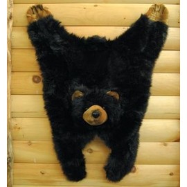 Soft And Cuddly Cute Black Bear Floor Throw Area Rug (Great Kids Rug) 42"
