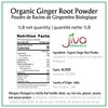 Jiva Organics Organic Ginger Root Powder 1 LB Jar -