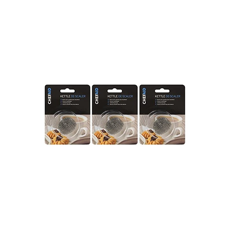 Chef Aid 61E41402 Stainless Steel Kettle Descalers, Pack of 3